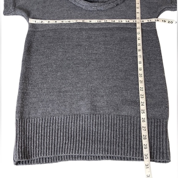 Berretti Gray Wool Blend Cowl Neck Tunic - Picture 9 of 10